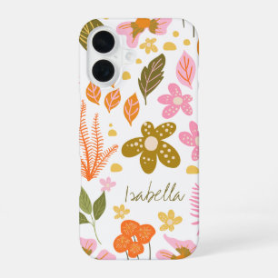 Vintage Moderne Botanische Lente Bloemstuk Aangepa iPhone 16 Hoesje
