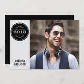 VINTAGE MODERNE | INVITATION À LA DIPLÔME (Devant / Derrière)