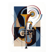 Vintage Moderne Jazz Poster