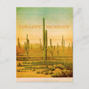 Vintage Mojave Desert Travel Briefkaart
