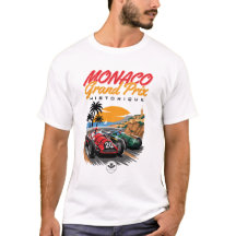 Vintage Monaco Classic Riviera Racing Poster Ontwe