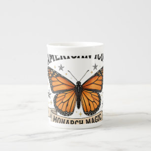 Vintage Monarch Vlinder Amerikaanse Icoon Lenden K Porselein Kop