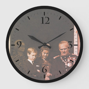 Vintage Monegaskische prinselijke familie op balko Grote Klok
