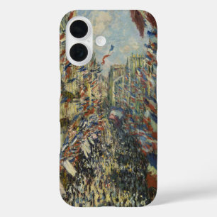 Vintage Monet Franse Vlag Parijs Straatkunst iPhone 16 Hoesje