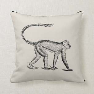 Vintage Monkey Artisan Kussen - Kies Je Kleur