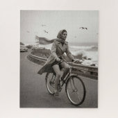 Vintage monochrome jigsaw puzzle description (Vertical)