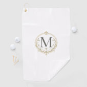 vintage monogram golf handdoek (Insitu)