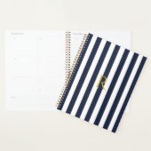 Vintage Monogramme Marine Bleu & Blancs Gratuits (Devant avec enveloppe)