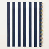 Vintage Monogramme Marine Bleu & Blancs Gratuits (Dos)