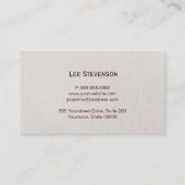 Vintage Monogrammed Elegant Scrolls Visitekaartje (Achterkant)