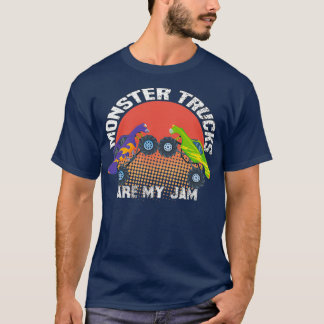 Vintage Monster Truck are My Jam funny Truck Boys T-shirt