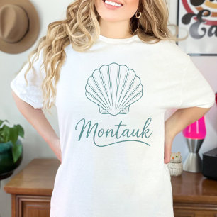 Vintage Montauk Long Island Nautilus Kust Strand Tri-Blend Shirt