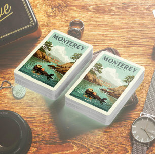 Vintage Monterey California Pokerkaarten