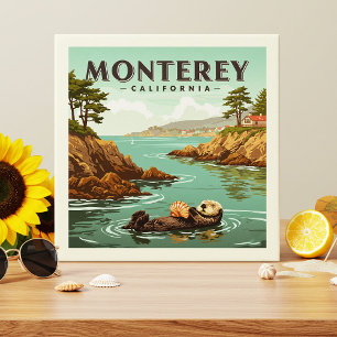 Vintage Monterey California Tegeltje