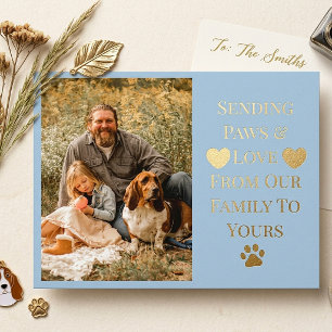 Vintage Mooie Hond Liefhebber Familie Aangepaste F Briefkaart