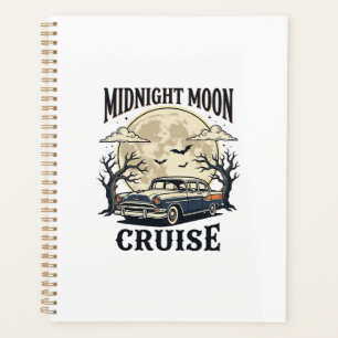 Vintage Moon Car Gothique Classique Auto Halloween