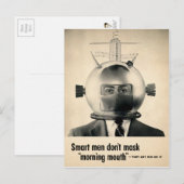 Vintage Morning Mouth Ad Briefkaart (Voorkant / Achterkant)