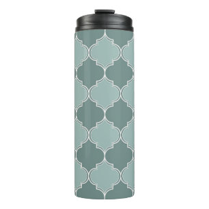 Vintage Moroccan trellis quatrefoil seamless patte Thermosbeker