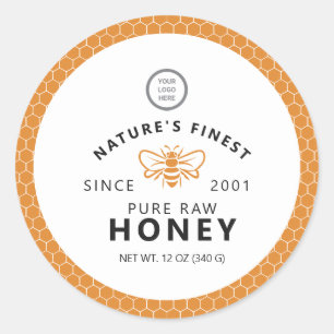 Vintage Motif de nid d'abeille Étiquette à baguett