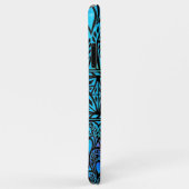 Vintage Motif en verre teint Boho Blues Coque (Dos/Droite)