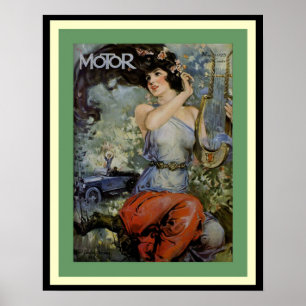 Vintage Motor Magazine Hoesje Poster