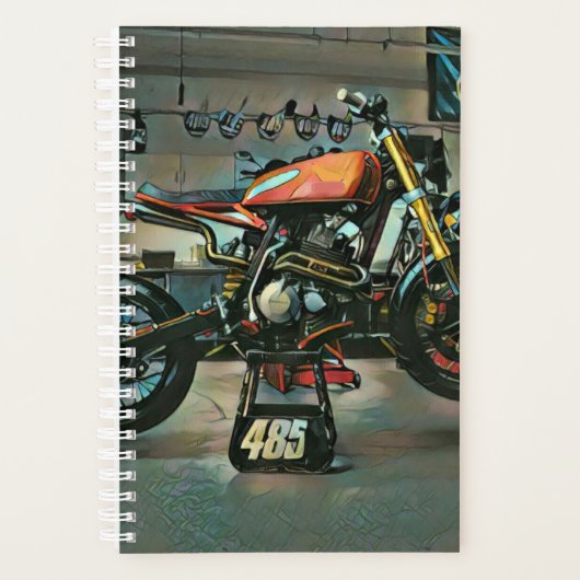 vintage motorcycle art (Devant)