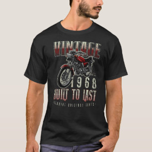 Vintage Motorcycle Bikers Motorbike Birthday Born T-shirt