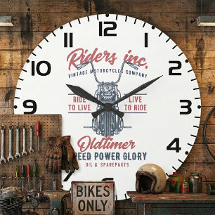 Vintage Motorcycle Riders Inc Grote Klok