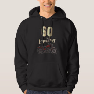 Vintage Motorfiets 60e Verjaardag Bike  Hoodie