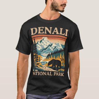 Vintage Mount Denali National Park Retro T-shirt