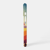 Vintage Mountain Arch iPhone 16 Hoesje (Linkerkant)