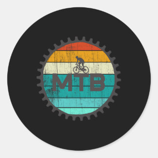 Vintage Mountain Bike Retro Mtb Biking  Ronde Sticker