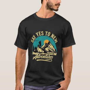   Vintage Mountain Randonnée Graphique T-shirt