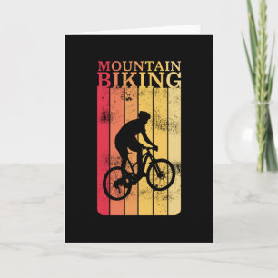 Vintage mountainbiking MTB Cycling Gift Kaart