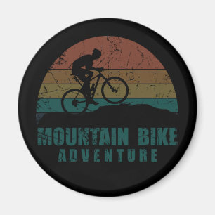 Vintage MTB Avontuur - Mountainbiken Magneet
