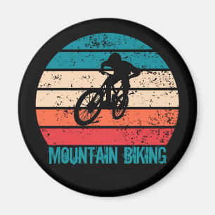 Vintage Mtb Downhill Mountainbiken Magneet