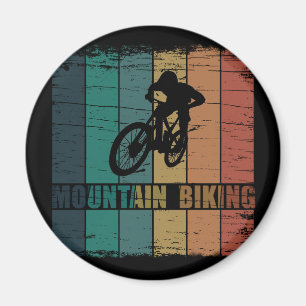 Vintage Mtb Downhill Mountainbiken Magneet