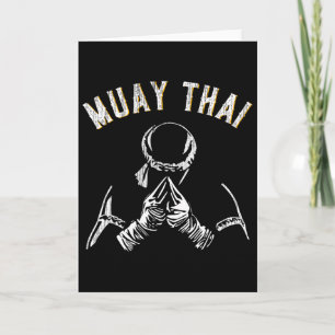 Vintage Muay Thai Training Mma Kickboksen Kaart