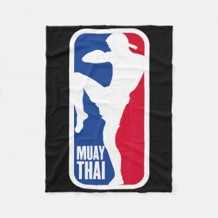 Vintage Muay Thai-vechter Mma-straatgevecht Kickbo Fleece Deken