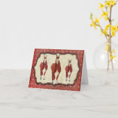 Vintage Mulberry Llama Carte pour notes (Fleur jaune)