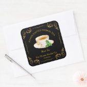 Vintage Munt Thee Vierkante Label (Envelop)
