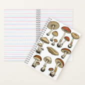 Vintage Mushrooms Notebook Notitieboek (Binnen)