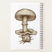 Vintage Mushrooms Notebook Notitieboek (Achterkant)