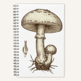 Vintage Mushrooms Notitieboek