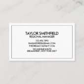 Vintage Music Guitar Pick Visitekaartje (Achterkant)