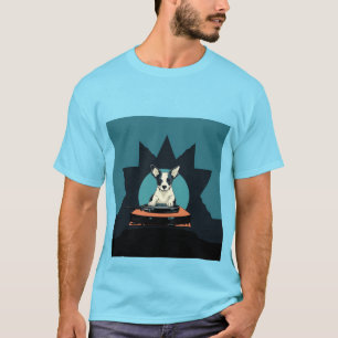 Vintage Music Lover : T-Shirt de chien sur disque