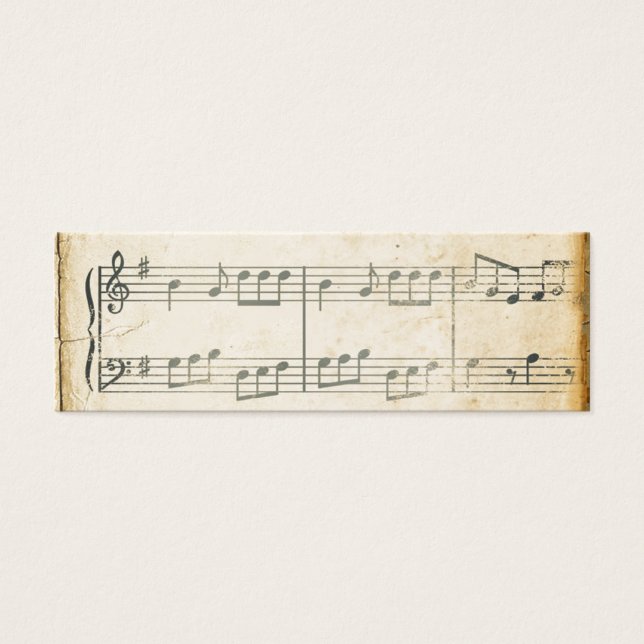 Vintage Music Sheet (Devant)