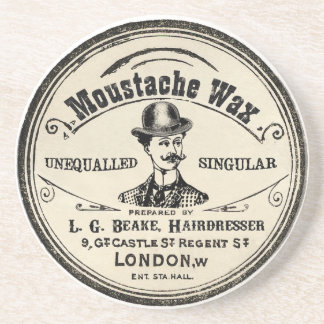 Vintage Mustache Wax Drink Onderzetter