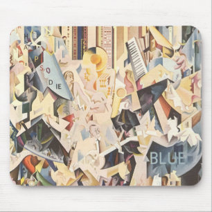 Vintage muziek, Art Deco Jazz, Rhapsodie in Blauw Muismat