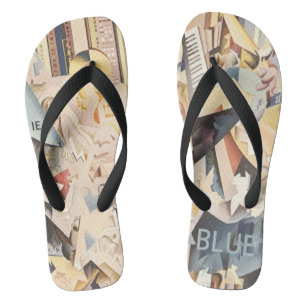 Vintage muziek, Art Deco Jazz, Rhapsody in Blue Teenslippers